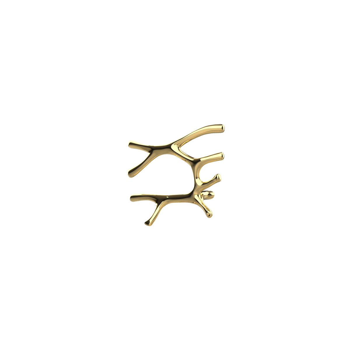 P&Bhusri S7-L-LGD-SC Daphne's Branch Large Towel Warmer in PVD Polished Luxury Gold