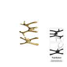 P&Bhusri S7-MS-24K-N Daphne's Branch Medium + Small Towel Warmer in PVD 24K Gold
