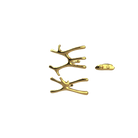 P&Bhusri S7-MS-24K-XA Daphne's Branch Medium + Small Towel Warmer in PVD 24K Gold