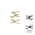 P&Bhusri S7-MS-BLG-N Daphne's Branch Medium + Small Towel Warmer in PVD Brushed Luxury Gold
