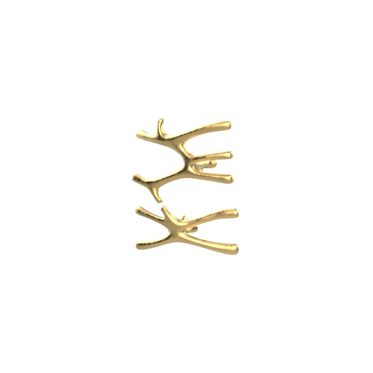 P&Bhusri S7-MS-BLG-SC Daphne's Branch Medium + Small Towel Warmer in PVD Brushed Luxury Gold