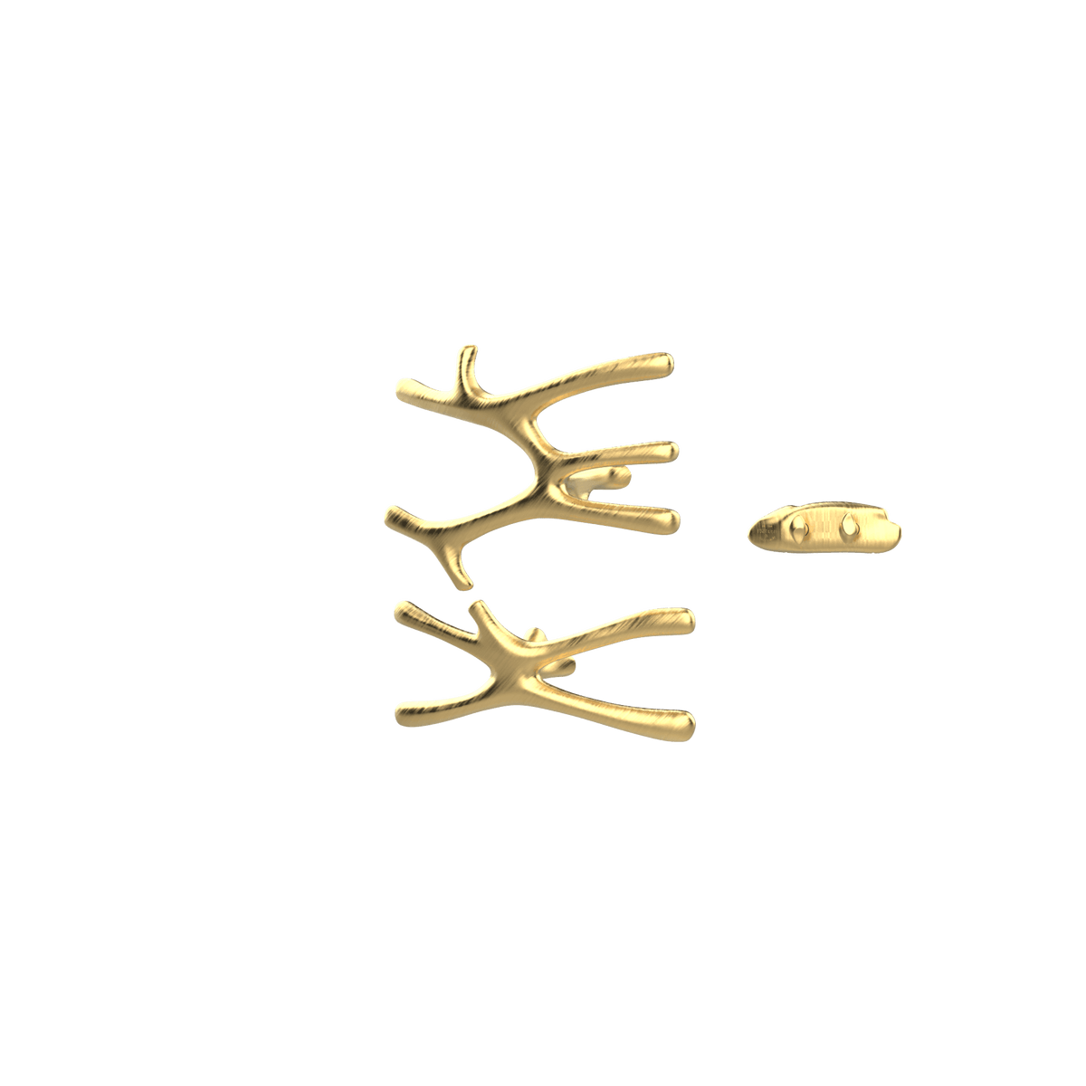 P&Bhusri S7-MS-BLG-XA Daphne's Branch Medium + Small Towel Warmer in PVD Brushed Luxury Gold