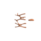 P&Bhusri S7-MS-BRG-XA Daphne's Branch Medium + Small Towel Warmer in PVD Brushed Rose Gold