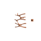 P&Bhusri S7-MS-BRG-XM Daphne's Branch Medium + Small Towel Warmer in PVD Brushed Rose Gold