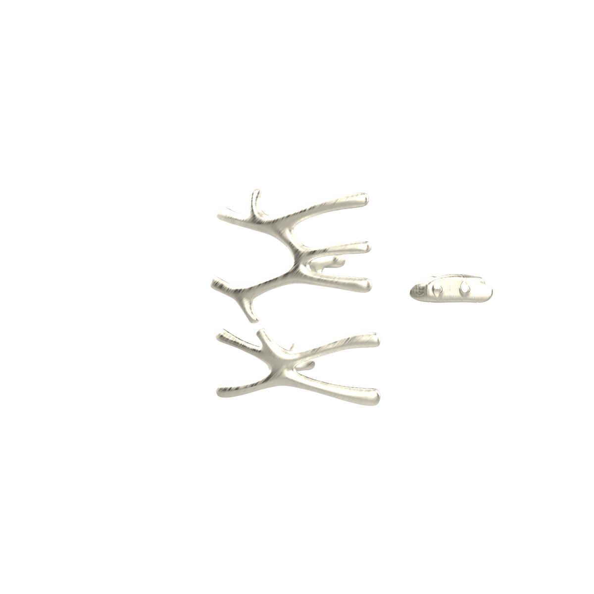 P&Bhusri S7-MS-BWG-XA Daphne's Branch Medium + Small Towel Warmer in PVD Brushed White Gold