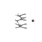 P&Bhusri S7-MS-GML-XM Daphne's Branch Medium + Small Towel Warmer in PVD Gun Metal