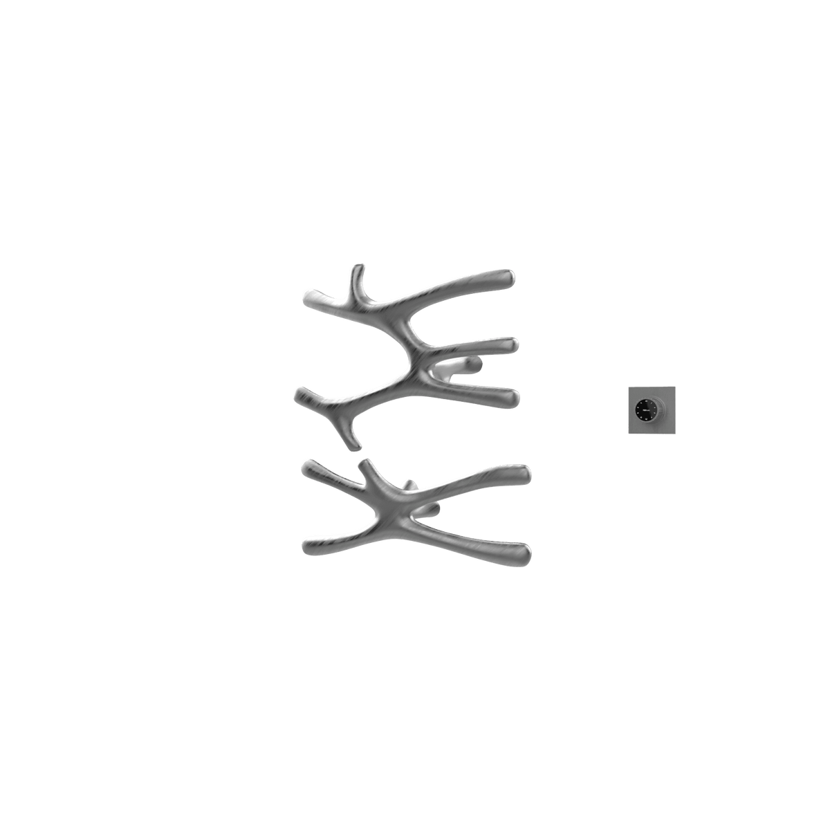 P&Bhusri S7-MS-GML-XM Daphne's Branch Medium + Small Towel Warmer in PVD Gun Metal