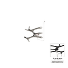 P&Bhusri S7-M-PNI-N-DO Daphne's Branch Medium Towel Warmer in PVD Polished Nickel