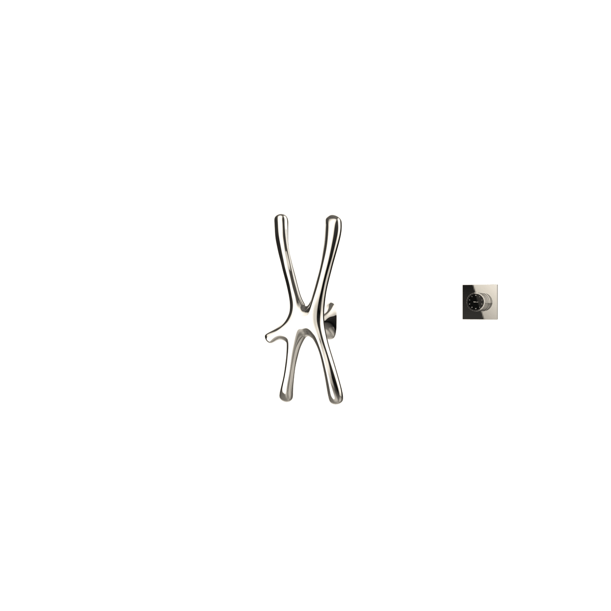 P&Bhusri S7-S-PNI-XM Daphne's Branch Small Towel Warmer in PVD Polished Nickel