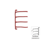 P&Bhusri S8-M-ARD-N Tuscany Glimmer Towel Warmer in Amber Red