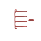 P&Bhusri S8-M-ARD-XA Tuscany Glimmer Towel Warmer in Amber Red