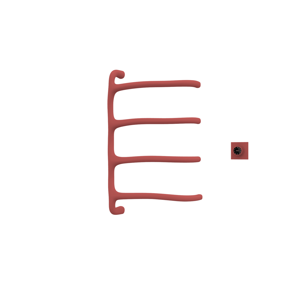 P&Bhusri S8-M-ARD-XM Tuscany Glimmer Towel Warmer in Amber Red