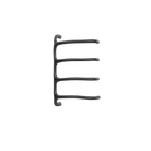 P&Bhusri S8-M-BBN-SC Tuscany Glimmer Towel Warmer in PVD Brushed Black Nickel