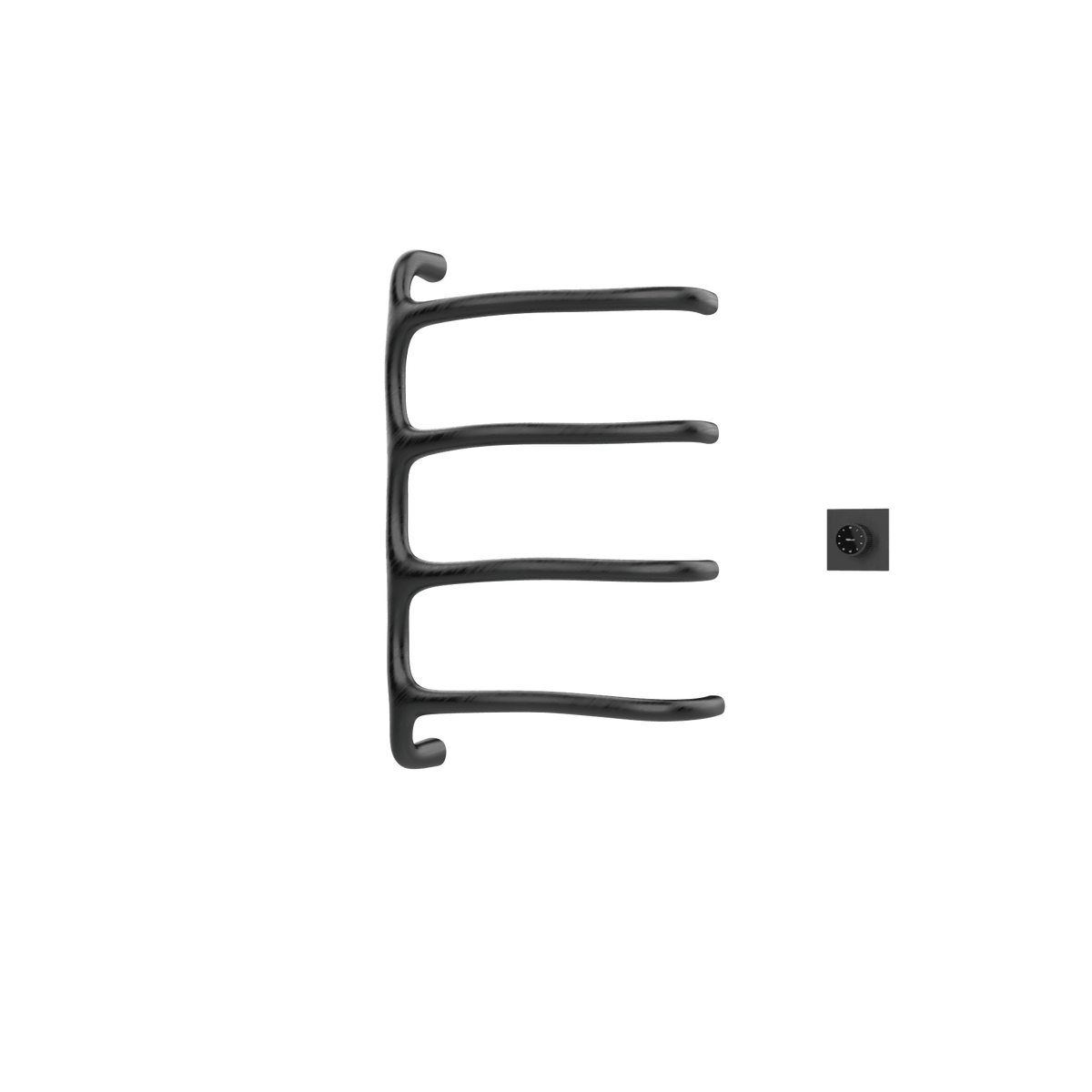 P&Bhusri S8-M-BBN-XM Tuscany Glimmer Towel Warmer in PVD Brushed Black Nickel