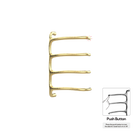 P&Bhusri S8-M-BBR-N Tuscany Glimmer Towel Warmer in PVD Brushed Brass