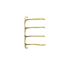 P&Bhusri S8-M-BBR-SC Tuscany Glimmer Towel Warmer in PVD Brushed Brass