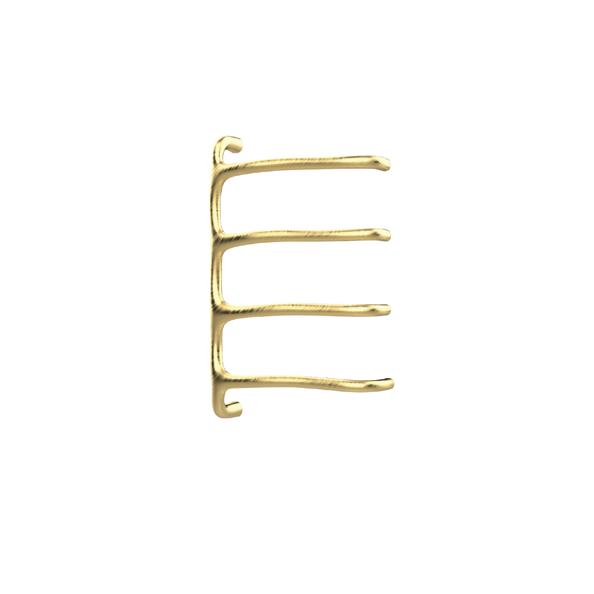 P&Bhusri S8-M-BBR-SC Tuscany Glimmer Towel Warmer in PVD Brushed Brass
