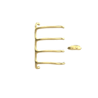 P&Bhusri S8-M-BBR-XA Tuscany Glimmer Towel Warmer in PVD Brushed Brass