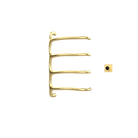 P&Bhusri S8-M-BBR-XM Tuscany Glimmer Towel Warmer in PVD Brushed Brass