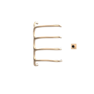P&Bhusri S8-M-BBZ-XM Tuscany Glimmer Towel Warmer in PVD Brushed Bronze