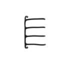 P&Bhusri S8-M-BLK-SC Tuscany Glimmer Towel Warmer in Matte Black