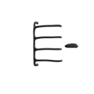 P&Bhusri S8-M-BLK-XA Tuscany Glimmer Towel Warmer in Matte Black