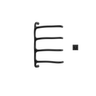 P&Bhusri S8-M-BLK-XM Tuscany Glimmer Towel Warmer in Matte Black
