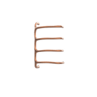 P&Bhusri S8-M-BRG-SC Tuscany Glimmer Towel Warmer in PVD Brushed Rose Gold