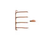 P&Bhusri S8-M-BRG-XA Tuscany Glimmer Towel Warmer in PVD Brushed Rose Gold