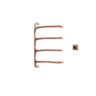 P&Bhusri S8-M-BRG-XM Tuscany Glimmer Towel Warmer in PVD Brushed Rose Gold