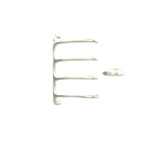 P&Bhusri S8-M-BWG-XA Tuscany Glimmer Towel Warmer in PVD Brushed White Gold