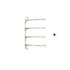P&Bhusri S8-M-BWG-XM Tuscany Glimmer Towel Warmer in PVD Brushed White Gold