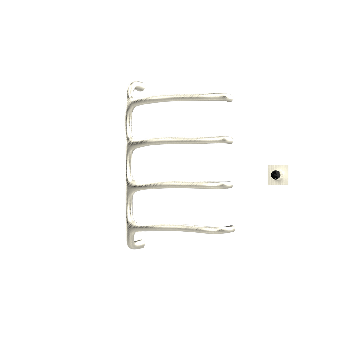 P&Bhusri S8-M-BWG-XM Tuscany Glimmer Towel Warmer in PVD Brushed White Gold