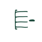 P&Bhusri S8-M-EGR-XA Tuscany Glimmer Towel Warmer in Emerald Green
