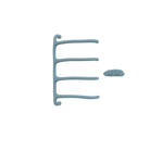 P&Bhusri S8-M-FBL-XA Tuscany Glimmer Towel Warmer in Frost Blue