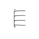 P&Bhusri S8-M-GML-SC Tuscany Glimmer Towel Warmer in PVD Gun Metal