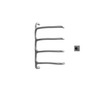 P&Bhusri S8-M-GML-XM Tuscany Glimmer Towel Warmer in PVD Gun Metal