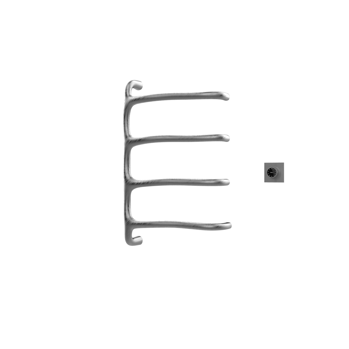 P&Bhusri S8-M-GML-XM Tuscany Glimmer Towel Warmer in PVD Gun Metal