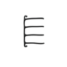 P&Bhusri S8-M-MBL-SC Tuscany Glimmer Towel Warmer in Mist Black
