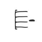 P&Bhusri S8-M-MBL-XA Tuscany Glimmer Towel Warmer in Mist Black