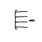 P&Bhusri S8-M-PBN-XA Tuscany Glimmer Towel Warmer in PVD Polished Black Nickel