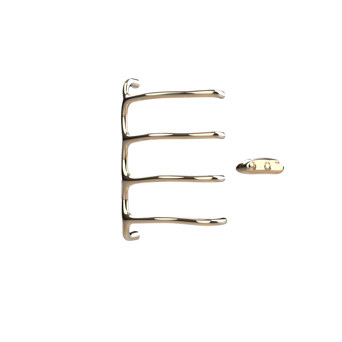P&Bhusri S8-M-PBZ-XA Tuscany Glimmer Towel Warmer in PVD Polished Bronze