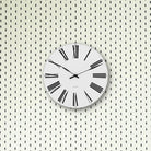 Arne Jacobsen Clocks 43622 Roman Wall Clock in White/Black