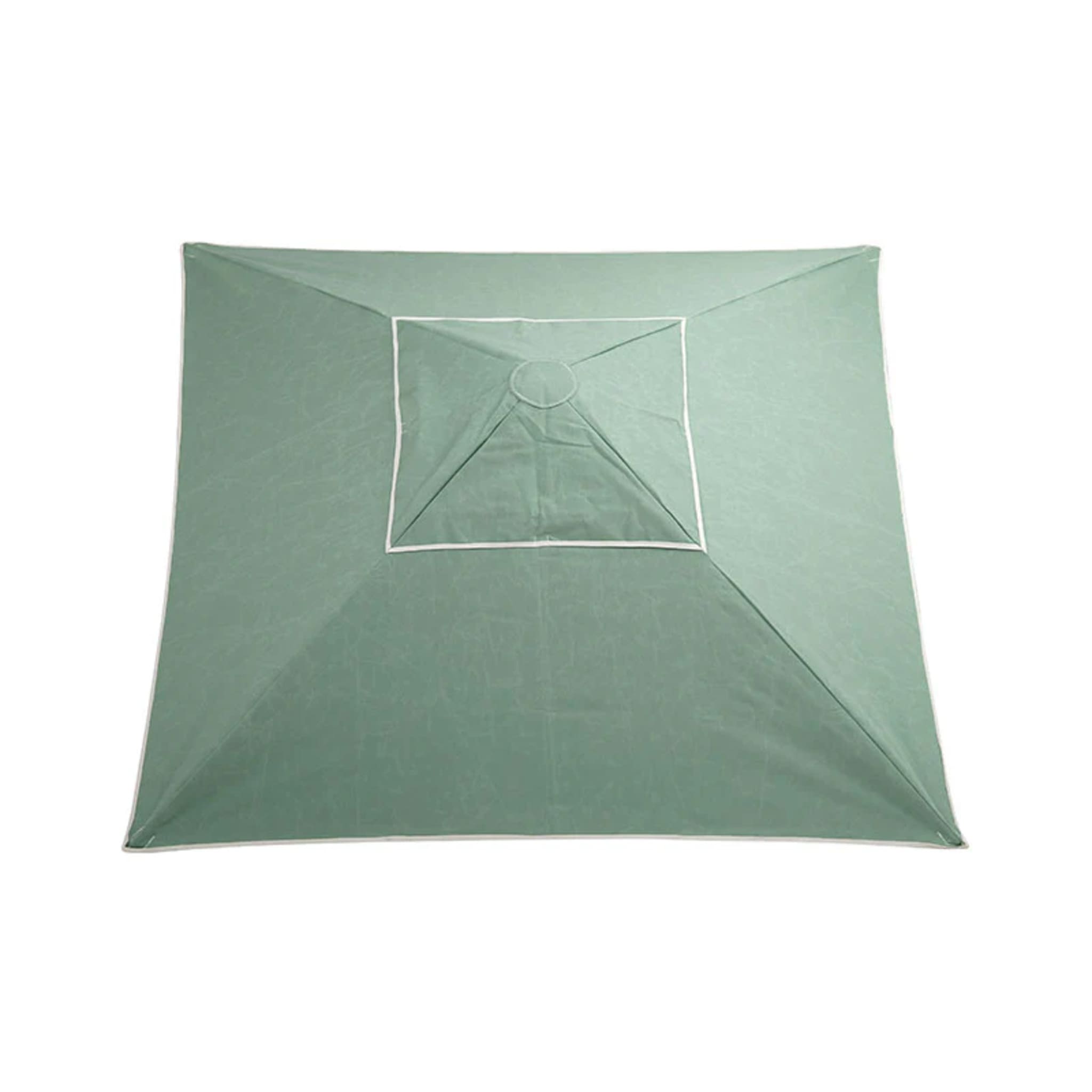 Elegant Sage Sundial+ Umbrella featuring a lifetime guarantee, 260 cm height, and environmentally friendly materials.