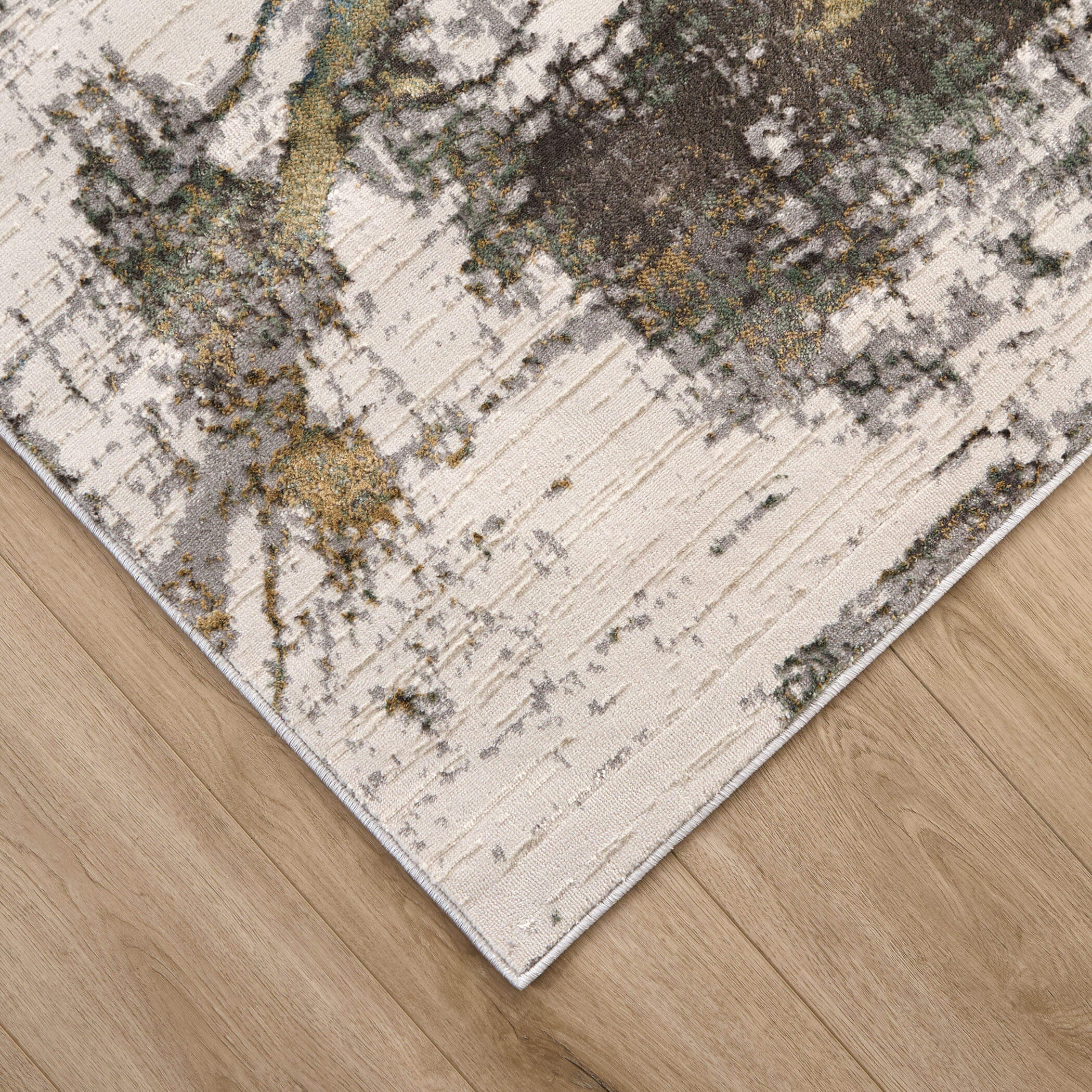 Zaria T2068 Green/Black Area Rug – The Rug District