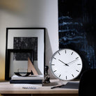 Arne Jacobsen Clocks 43631 City Hall Wall Clock in White/Black