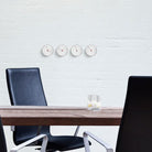 Arne Jacobsen Clocks 43686 Bankers Barometer in White/Black/Red