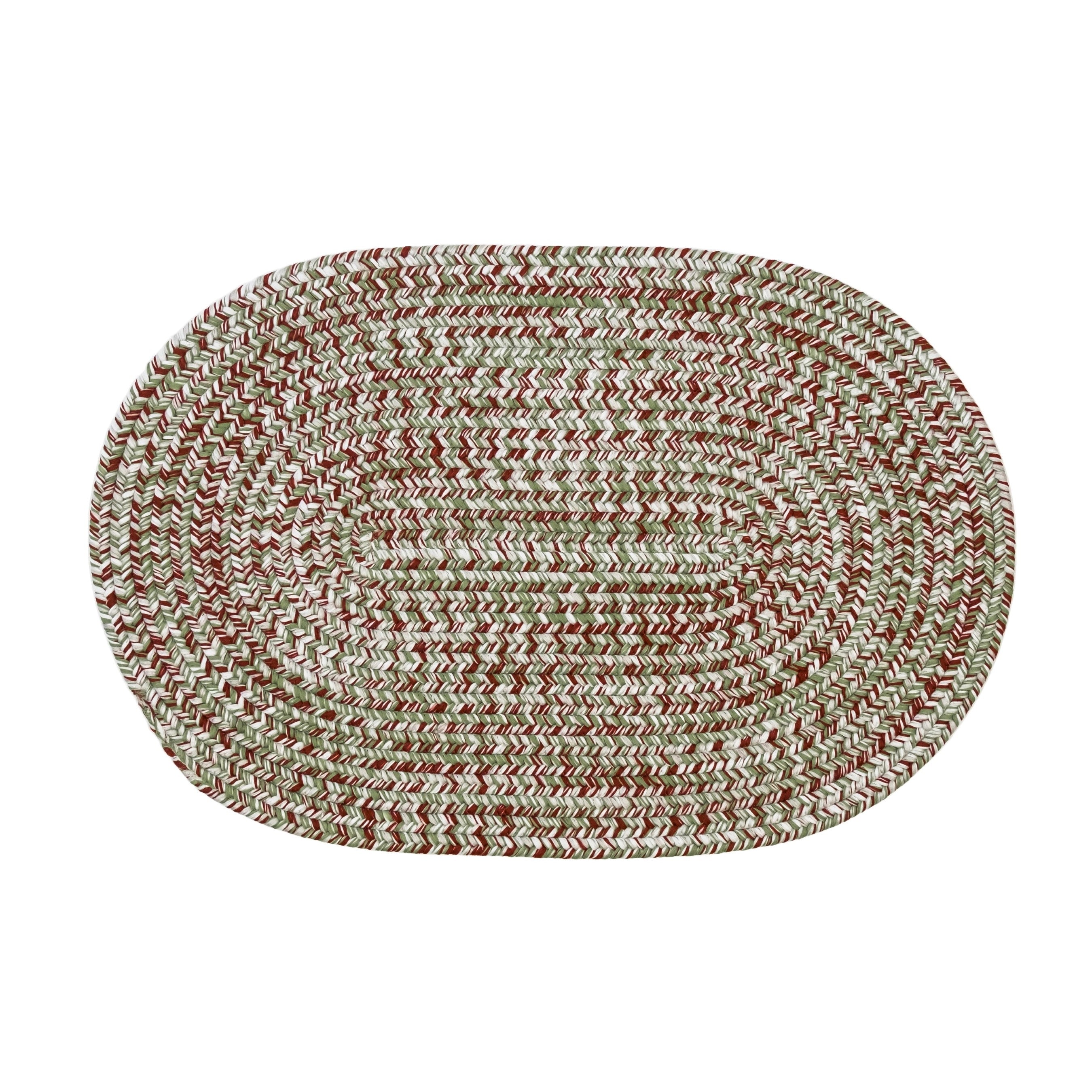 Christmas Braided Tweed Rug Xmas Multi WE11