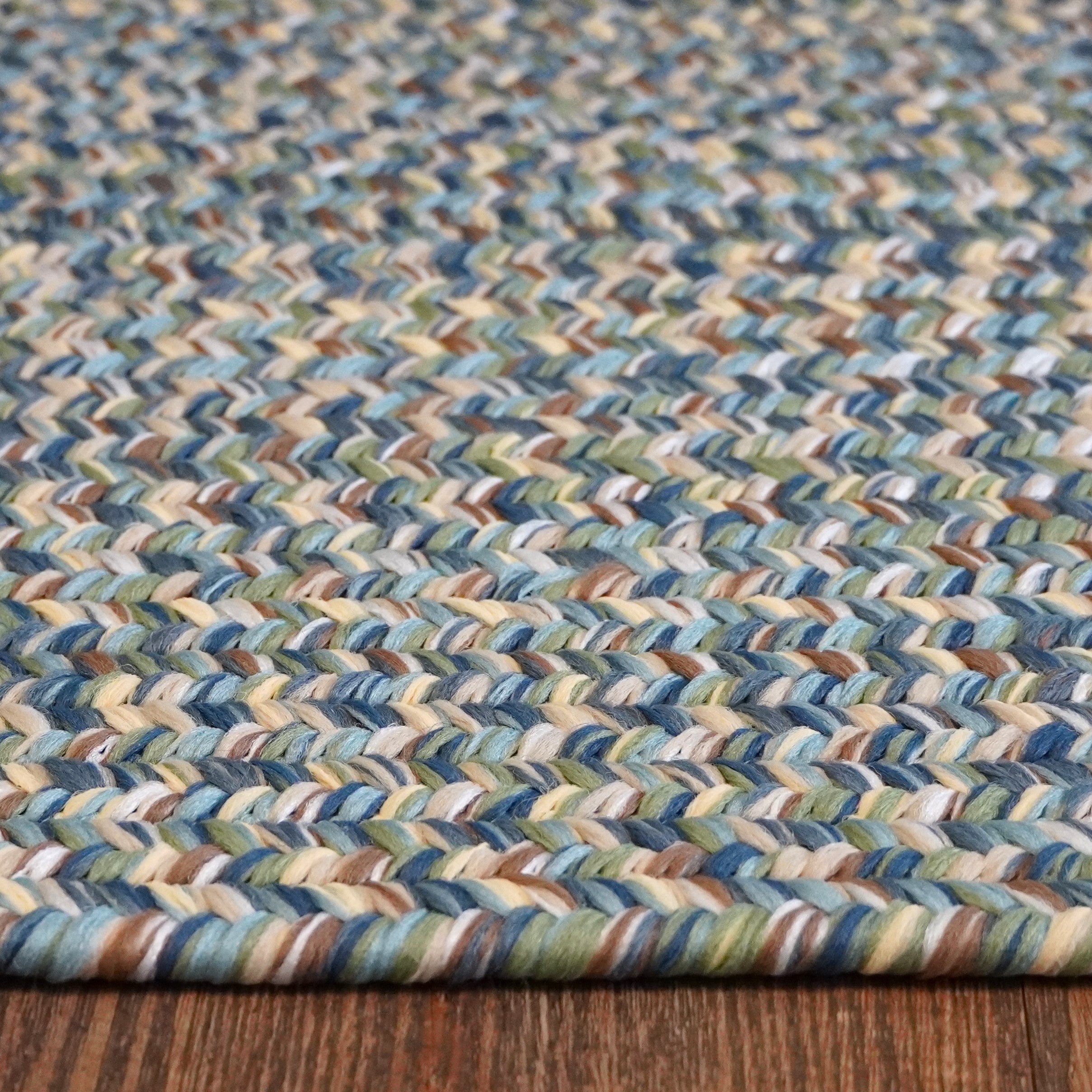 Hazel Tweed Round Harbor Blue ZE52