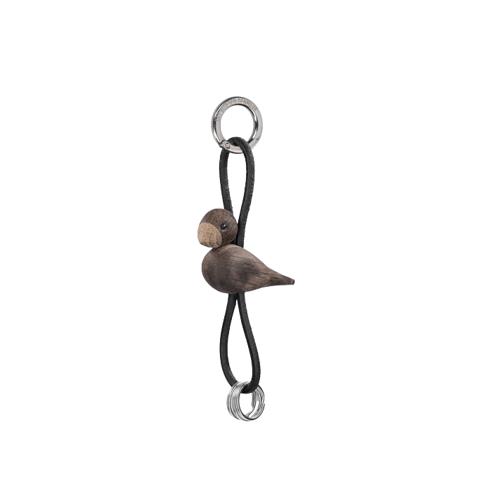 Kay Bojesen 39808 Bird Bag Charm in Smoked Oak